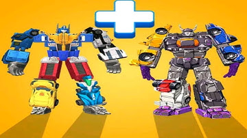 MAX LEVEL in Superhero Robot Merge Master Game! Android ios game Funny video New Android mobile game