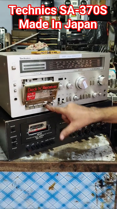 Technics SA-370S Stereo FM Radio Cassette Recorder Deck Made in Japan Music System Repairing Centre