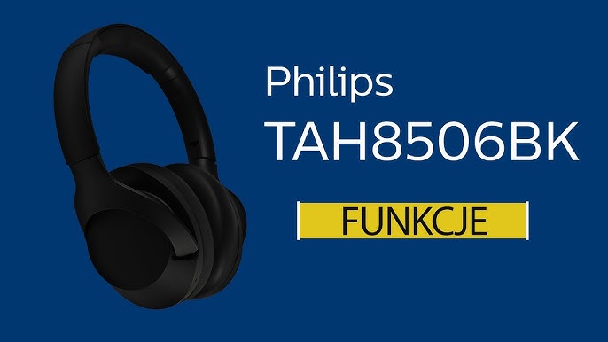 Philips TAH8506BK ANC Over Ear Bluetooth Headphone - YouTube