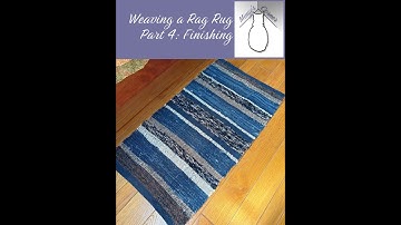 Weaving A Rag Rug on a Rigid Heddle Loom Part 4