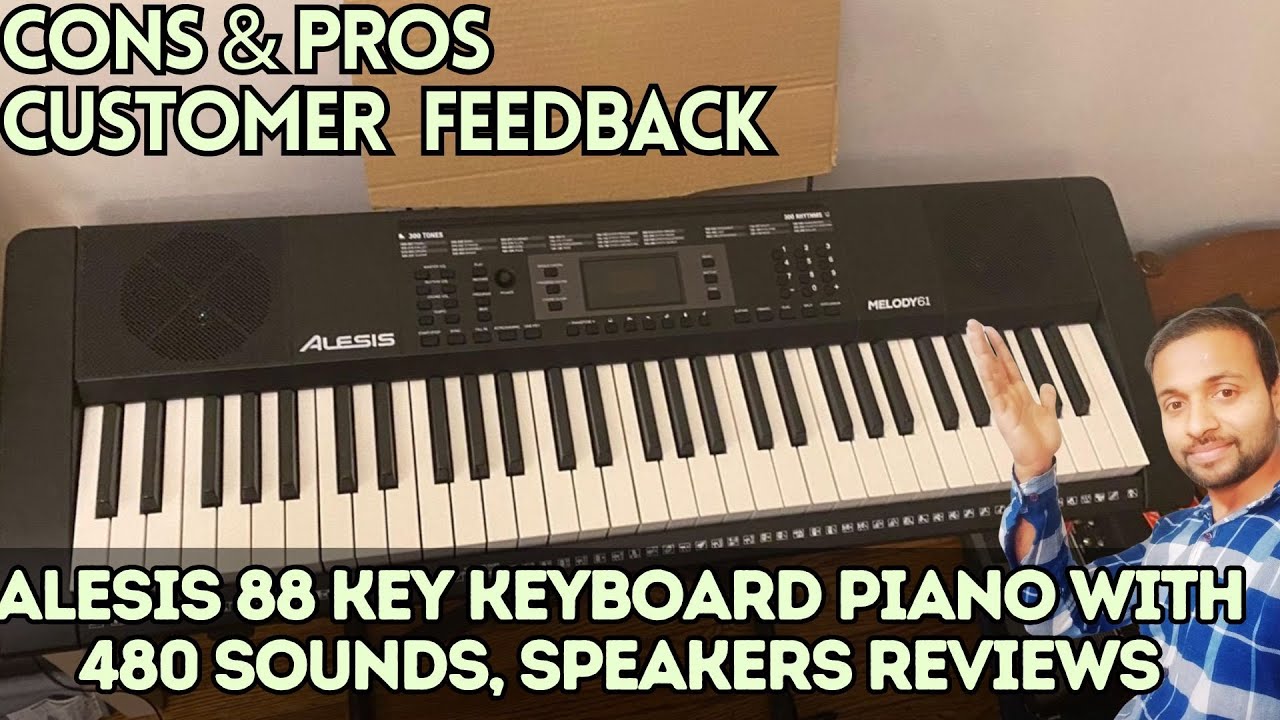 Alesis 88-Key Keyboard Piano 480 Sounds Speakers Customer Reviews