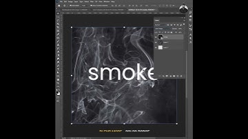 Smoke Text Effect In Photoshop | Photoshop Tutorial
