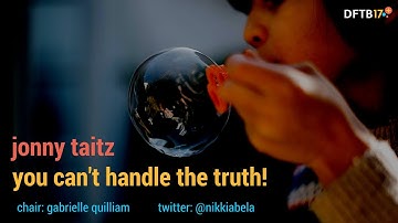 Patient safety: Jonny Taitz at DFTB17