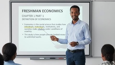 freshman economics chapter 1 part 1 afaan oromo