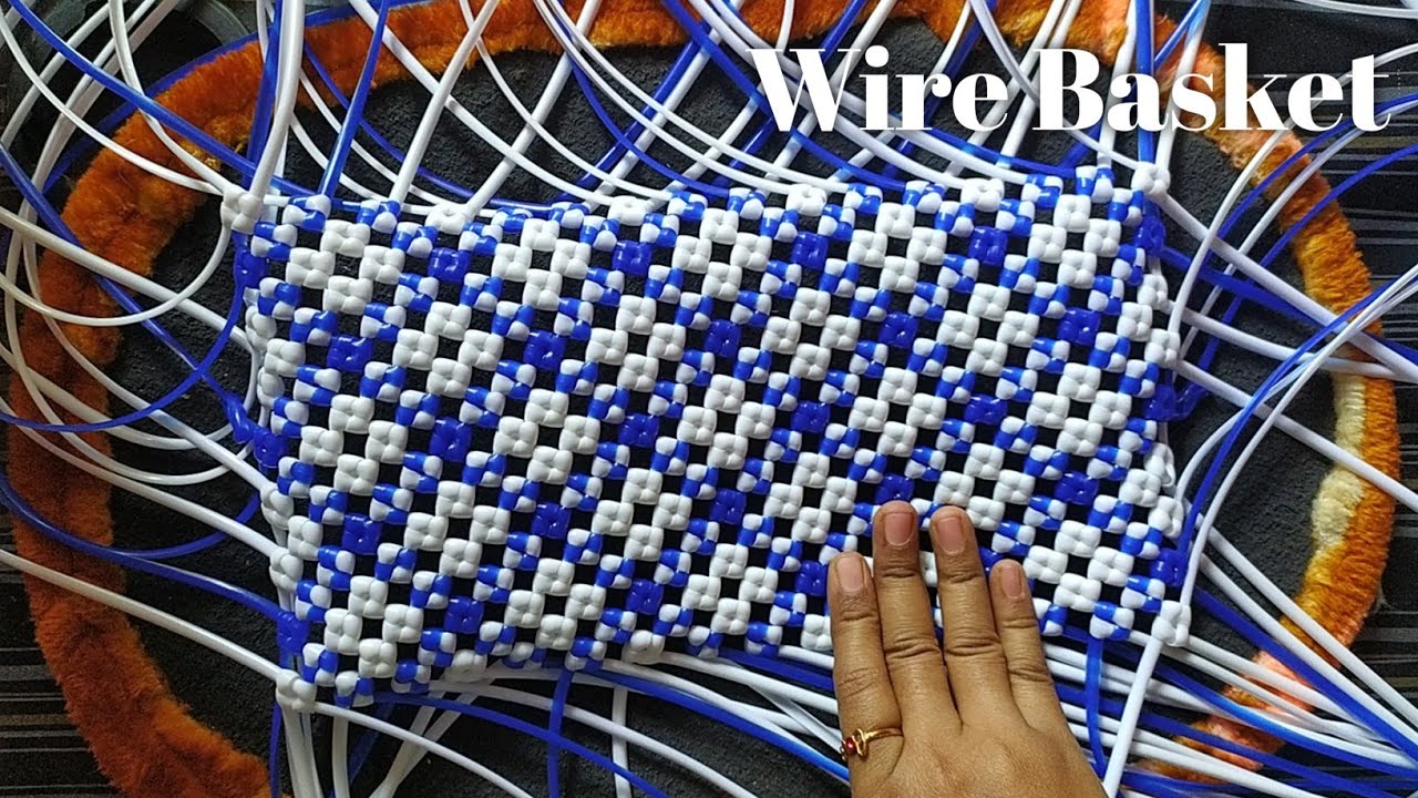 Plastic Wire Basket Making At Home / Jasmine Knot Basket (Part-1) 😍😍