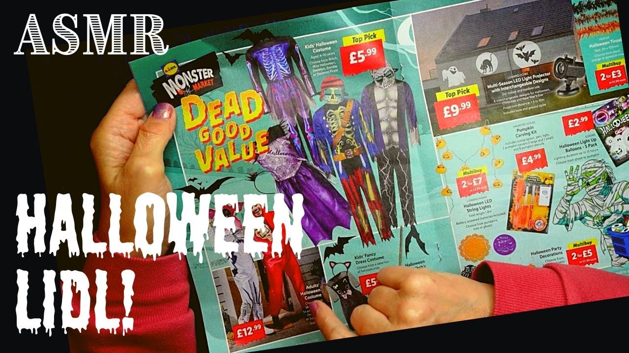 ASMR | First Halloween Lidl Weekly & Gum Chewing! Whispered Rambly Chat