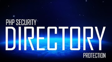 PHP Security - Apache Directory Listing Protection