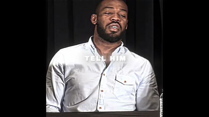 "I just wanna tell him that im sorry" Jon Jones to DC after steroids allegations
