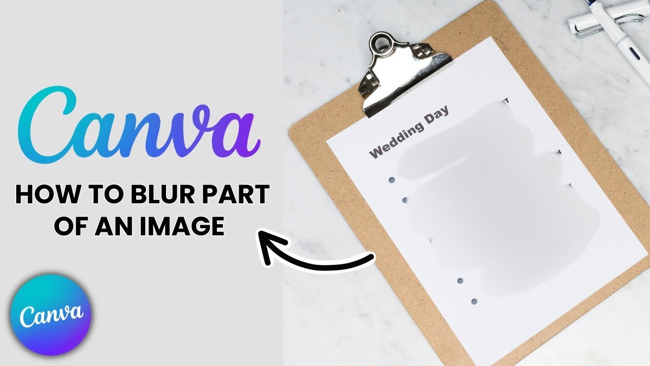 How To Blur A Part Of A Photo in Canva - YouTube