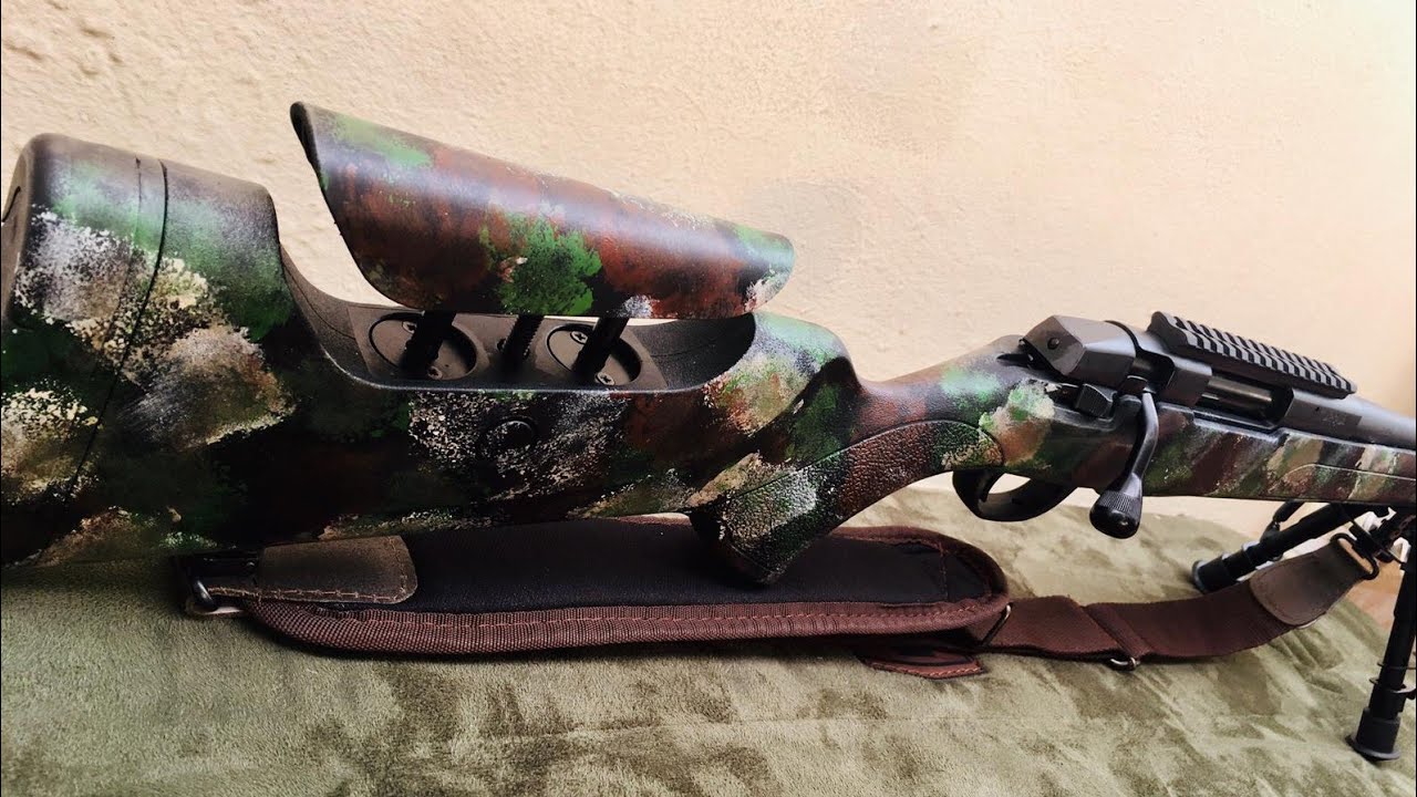 TÜFEK KUNDAĞI KAMUFLAJ KAPLAMA YÖNTEMİ (EN BASİT) Rifle stock painting