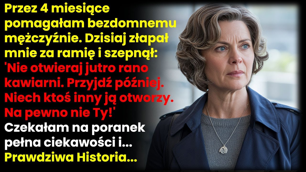 „Jutro nie bądź pierwszą, która otworzy ten bar” – powiedział bezdomny mężczyzna, któremu od miesięcy nosiłam resztki jedzenia. Śmiałam się z tego ostrzeżenia, ale coś w jego oczach kazało mi...