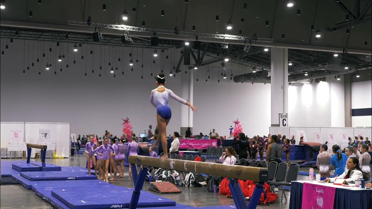 2025 Kupets Pink Invitational Level 7 Beam Routine YouTube