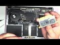 13" Inch MacBook Pro A1708 2017 Disassembly SSD Hard Drive Upgrade Liquid Damage Repair *Failed*