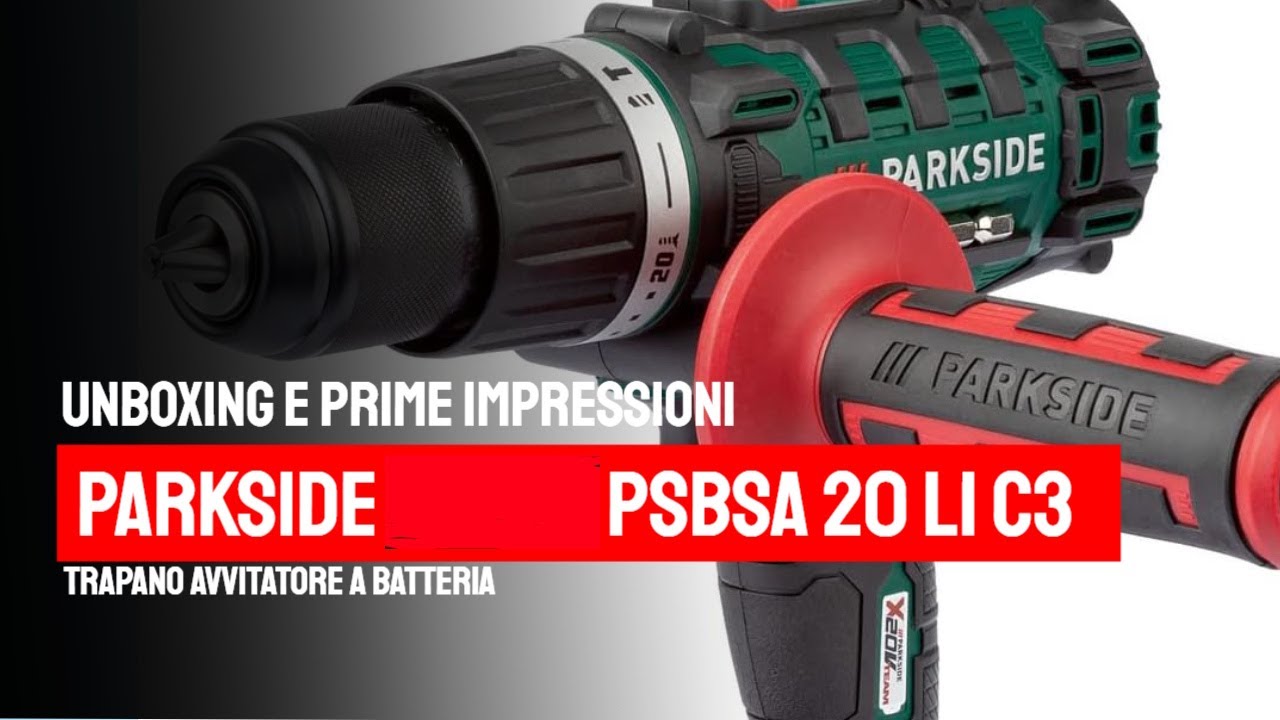 Trapano A Percussione Parkside PSBSA 20-Li B2 - Senza Batteria E Caricabatterie - Foto 8