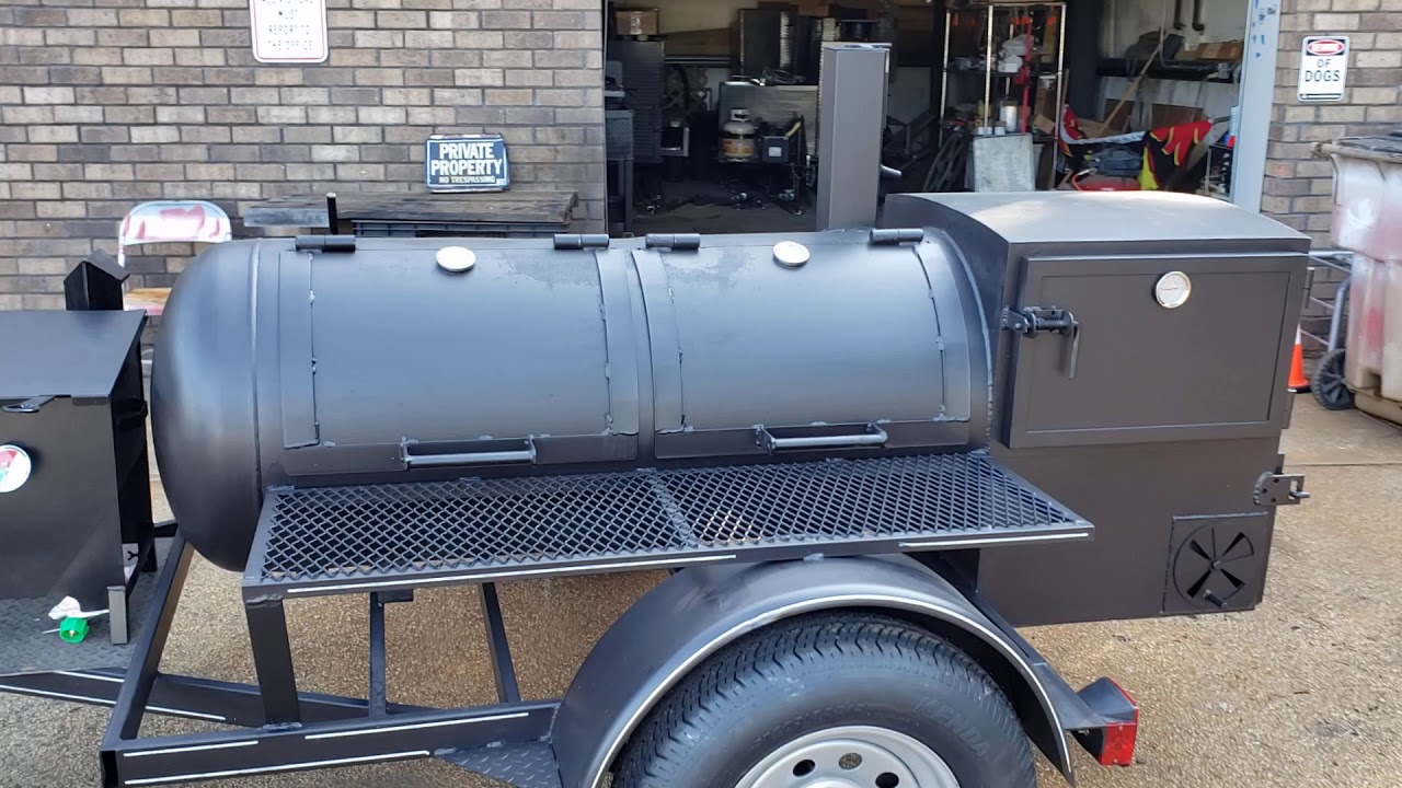 Deep fryer propane option bbq business pitmasters barrel smoker trailer