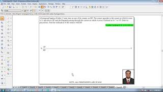 Example 45 on Projection of Plane Surfaces