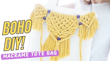 Make Your Own Macrame Tote Bag! The Perfect Summer Accessory!