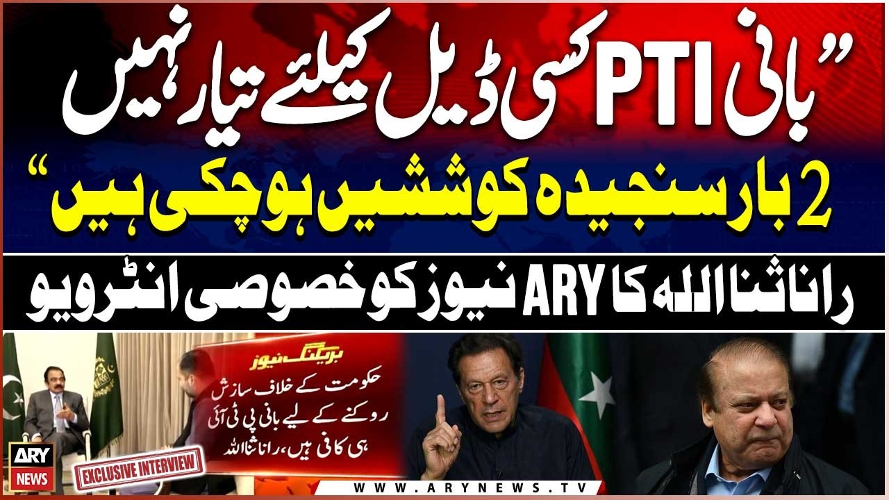 Two Serious Attempts Made to Reach Deal with PTI Founder - Rana Sanaullah