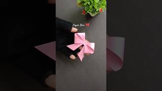 How to make a Cute Paper Bow 🎀✨ | #shorts #bow #paperbow #diy #handmade @ZarmeenaDIY