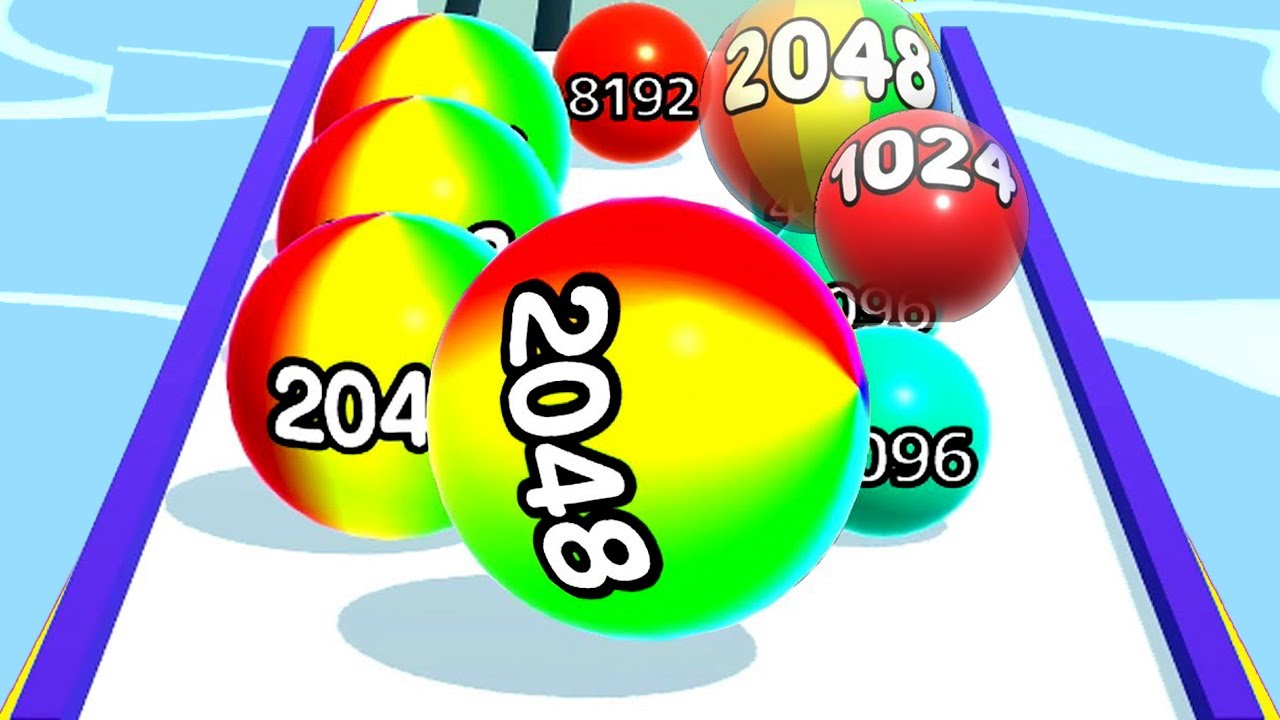 Rolling Ball Games 2048 All Levels Gameplay Walkthrough Android, iOS