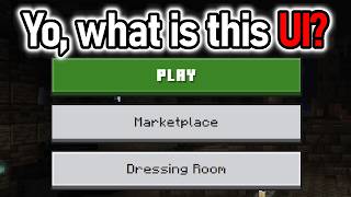 The NEW Minecraft Menu UI is not good.