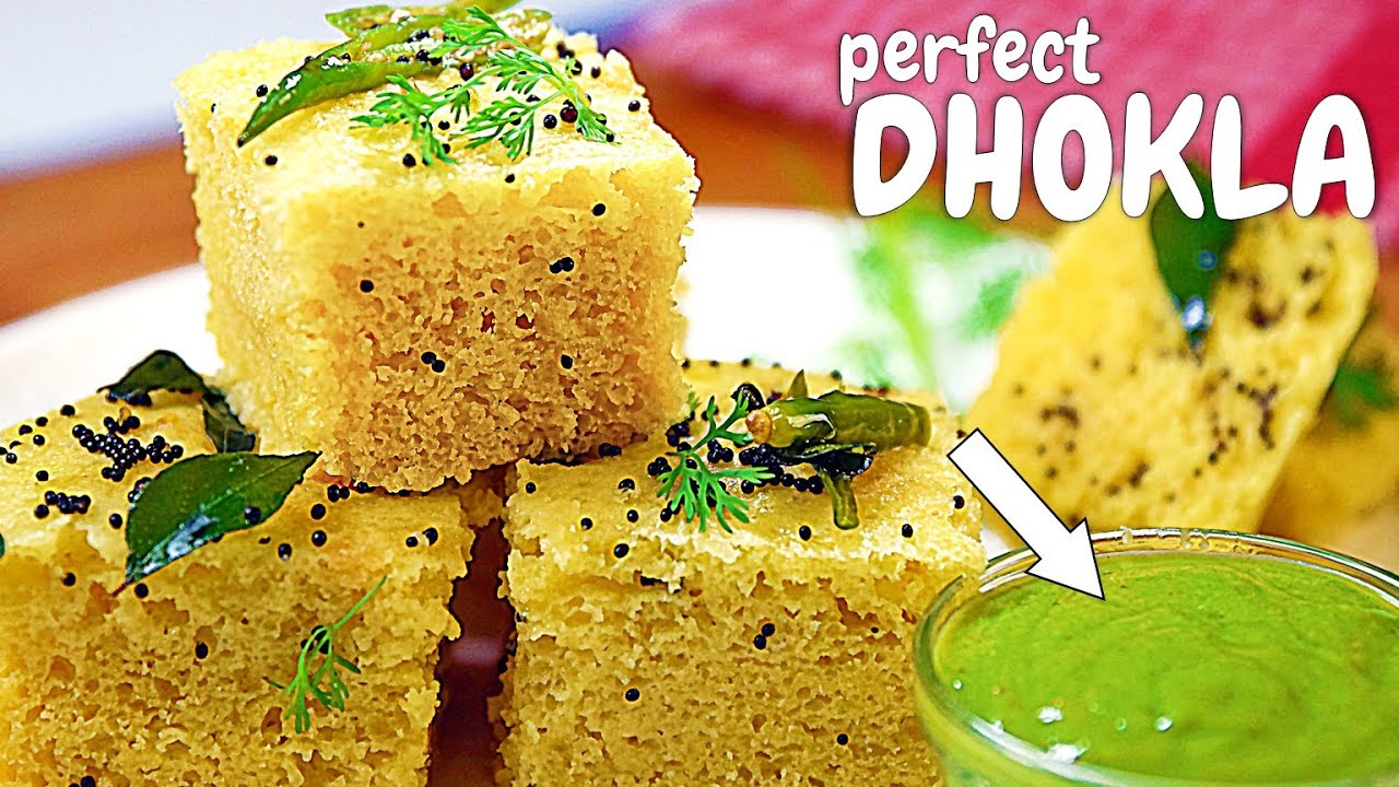 ⁣Gujarati style Besan Dhokla recipe | गुजराती स्टाइल खामन ढोक्ला और खामन चटनी | Dhokla recipe