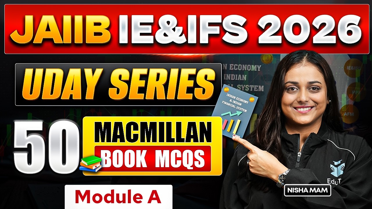 JAIIB IE & IFS Module A 2026 Macmillan Book Video Lectures | JAIIB MCQ Questions Practice