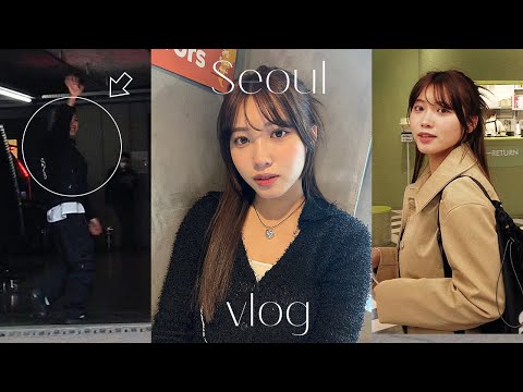 韓国Vlog7|今アツイ🔥スポットが凄すぎたし、超有名韓国アイドルに偶然遭遇した奇跡の3泊4日🇰🇷♡ おすすめグルメ、カフェ ,ファッション💸|明洞|漢南洞|弘大|延南洞|現代百貨店 hyundai