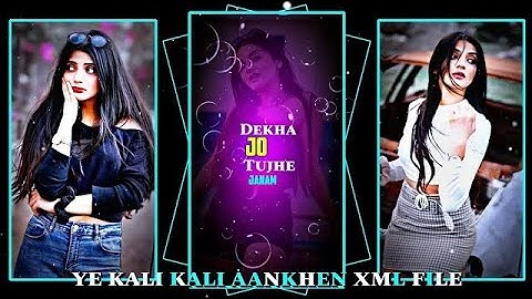 YE KALI KALI AANKHEN | XML FILE | #xmlfile 