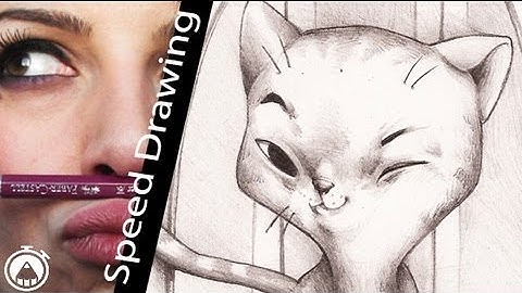 How to draw a CUTE cat! Timelapse 3 hours Speed Drawing! Just WATCH!