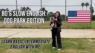 Learn english with me: Dog park edition! #learnenglish #dog #capcut #englishspeaking