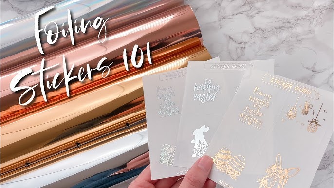 Custom Personalized reflective GOLD foil stickers | Gift box Foil labels |  Custom Gold stickers waterproof | Real foil stickers High quality