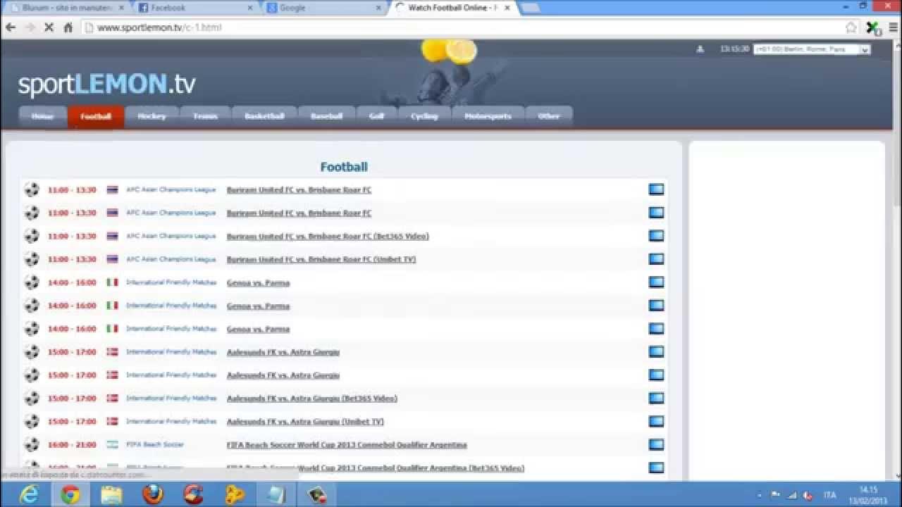 2° Video Tutorial Siti per streaming calcio e TV YouTube