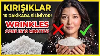 Tuz İle 10 Dakikada Kırışıklar SİLİNİYOR! 70 Yaşında Bile İşe Yarıyor