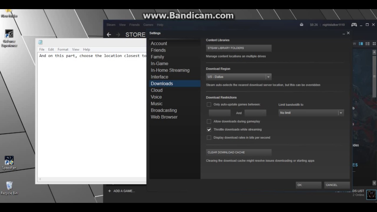 How to make steam games download FASTER - YouTube