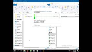 Quick file transfer speed test from ramdisk to nvme over fiber. screenshot 4