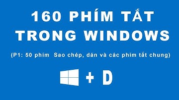 160 phím tắt trong windows (phần 1: 50 phím tắt sao chép, dán, và các phím tắt chung)