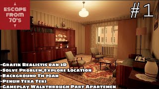 Yang Suka Game 3D Puzzle !! Yuk Cobain Escape From The 70s Walkthrough Gameplay Part 1,Apartement !! screenshot 1