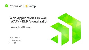 LoadMaster WAF in ELK (Elastic,Logstash,Kibana) stack