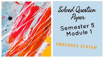 Solved Question Paper (Embedded System : 5041, S5 - E &C)