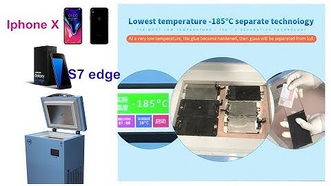 -185℃ freeze separator machine for Samsung Galaxy S8 S8+ edge broken LCD glass separating