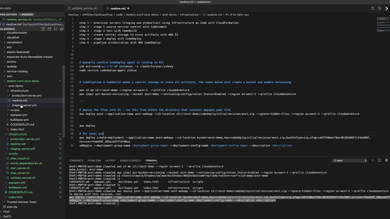 AWS CodeDeploy - Part 2 - YouTube