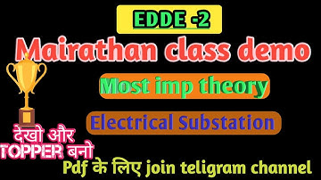 #Electric substation notes & objective question|#edde2_polytechnic|#edde2_electric_substation