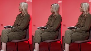 Harriet Prior Beautiful Blonde in Green Jumpsuit - Sky Sports Interview w/ Harvey Elliott