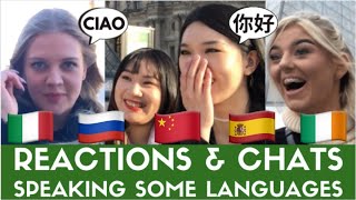 SURPRISED REACTIONS & CHATS SPEAKING SOME LANGUAGES (IN PARIS) by Gabriel Silva 1,337 views 2 years ago 12 minutes, 36 seconds