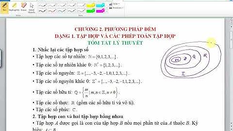 Tập hợp và các phép toán của tập hợp | Lý thuyết và bài tập