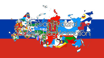 Russian Federal Subjects Flag Animation