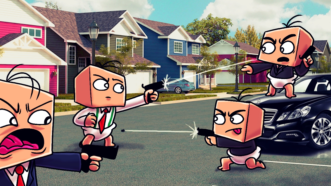 Minecraft | Who's Your Daddy Family? Baby Gang War! (Baby Mafia vs Baby Gang)