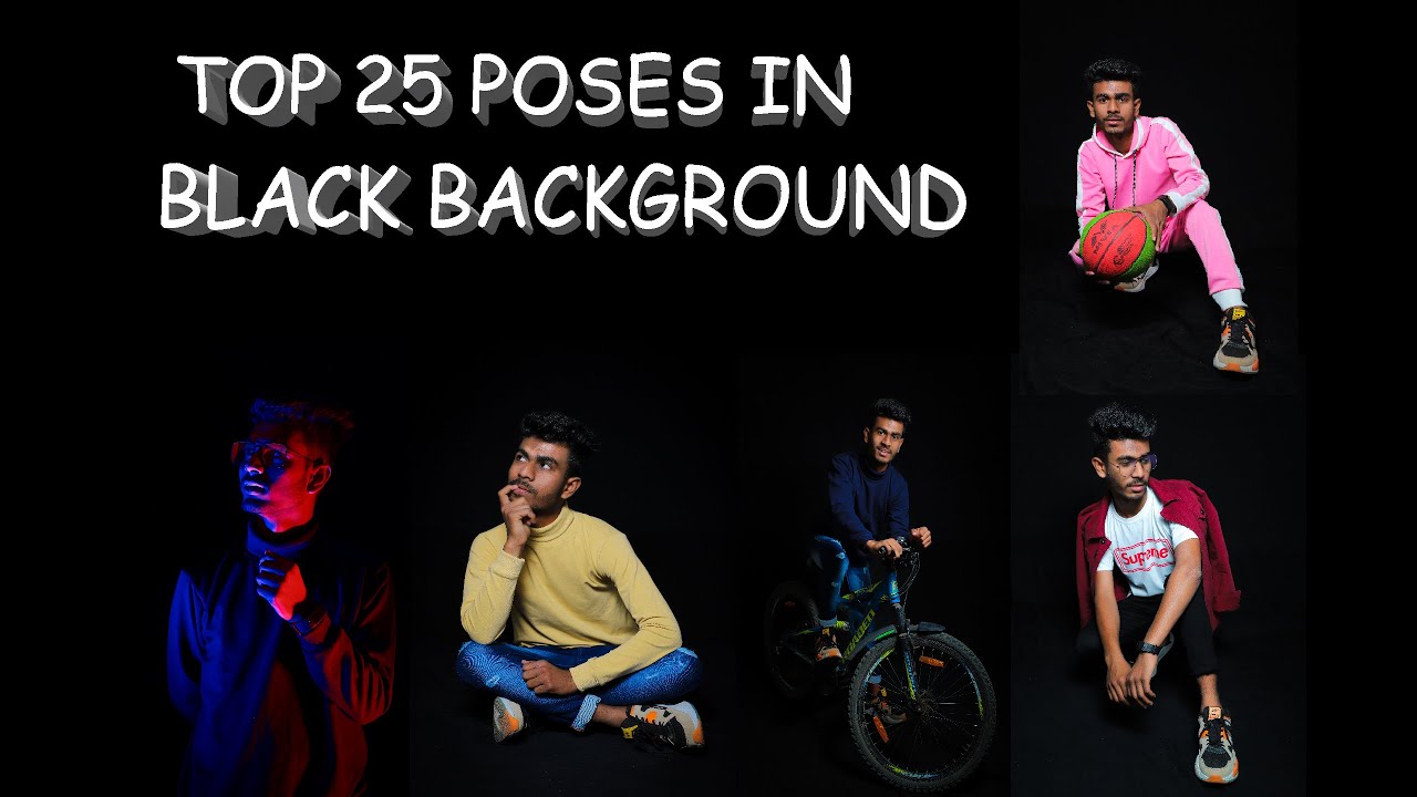MODEL POSES IN BLACK BACKGROUND BLACK BACKGROUND PHOTOSHOOT YouTube