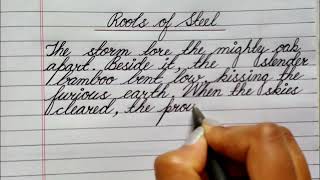 Motivational Story in Cursive | Cursive Writing Practice | How to Improve Handwriting